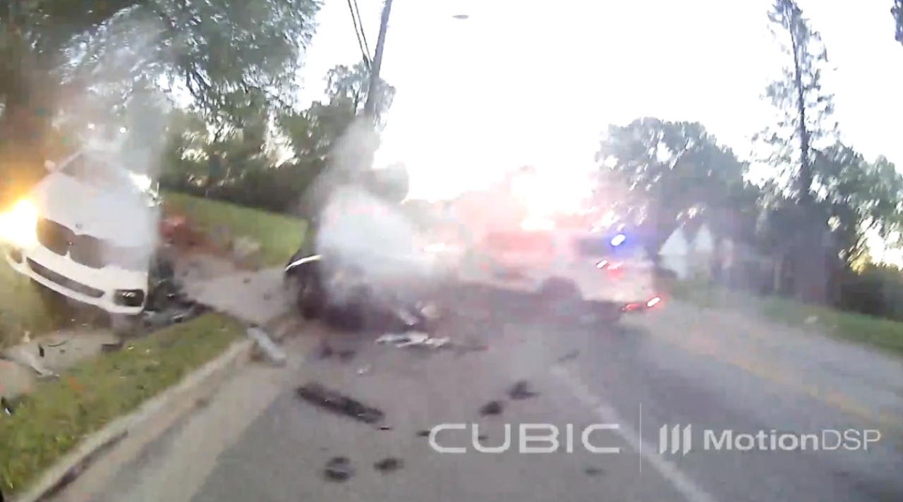 Teen pursuit suspect crashes into two cars