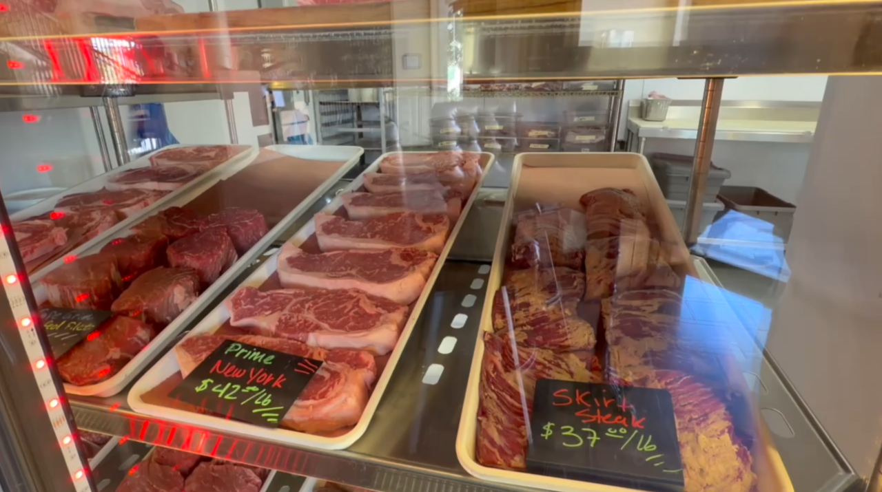 Meat, butcher shop