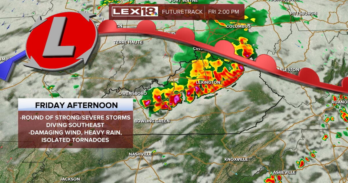 Last Rounds of Strong to Severe Storms Friday, Friday Night