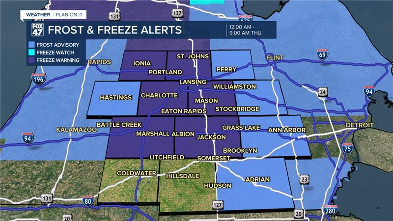 Freeze Warning issued in our neighborhoods
