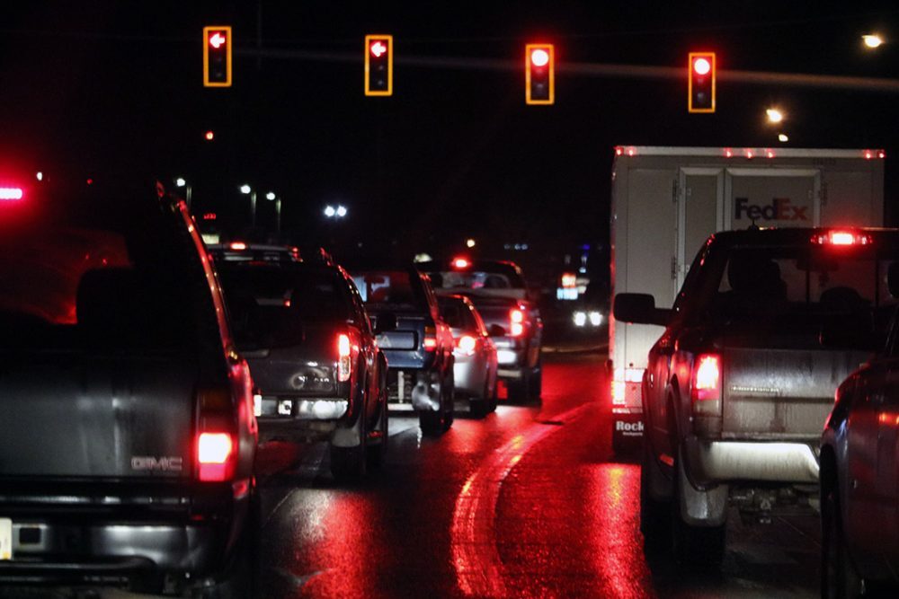 Missoula Nighttime Traffic