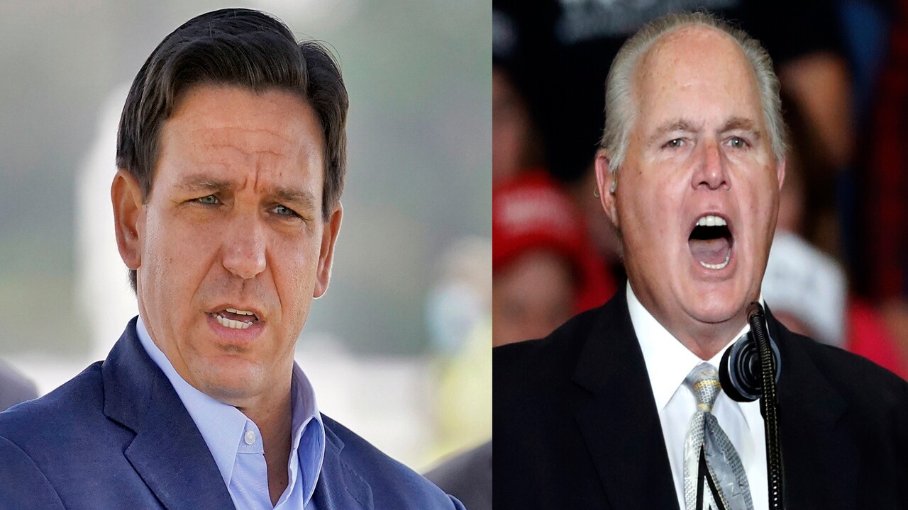 Gov. Ron DeSantis and Rush Limbaugh