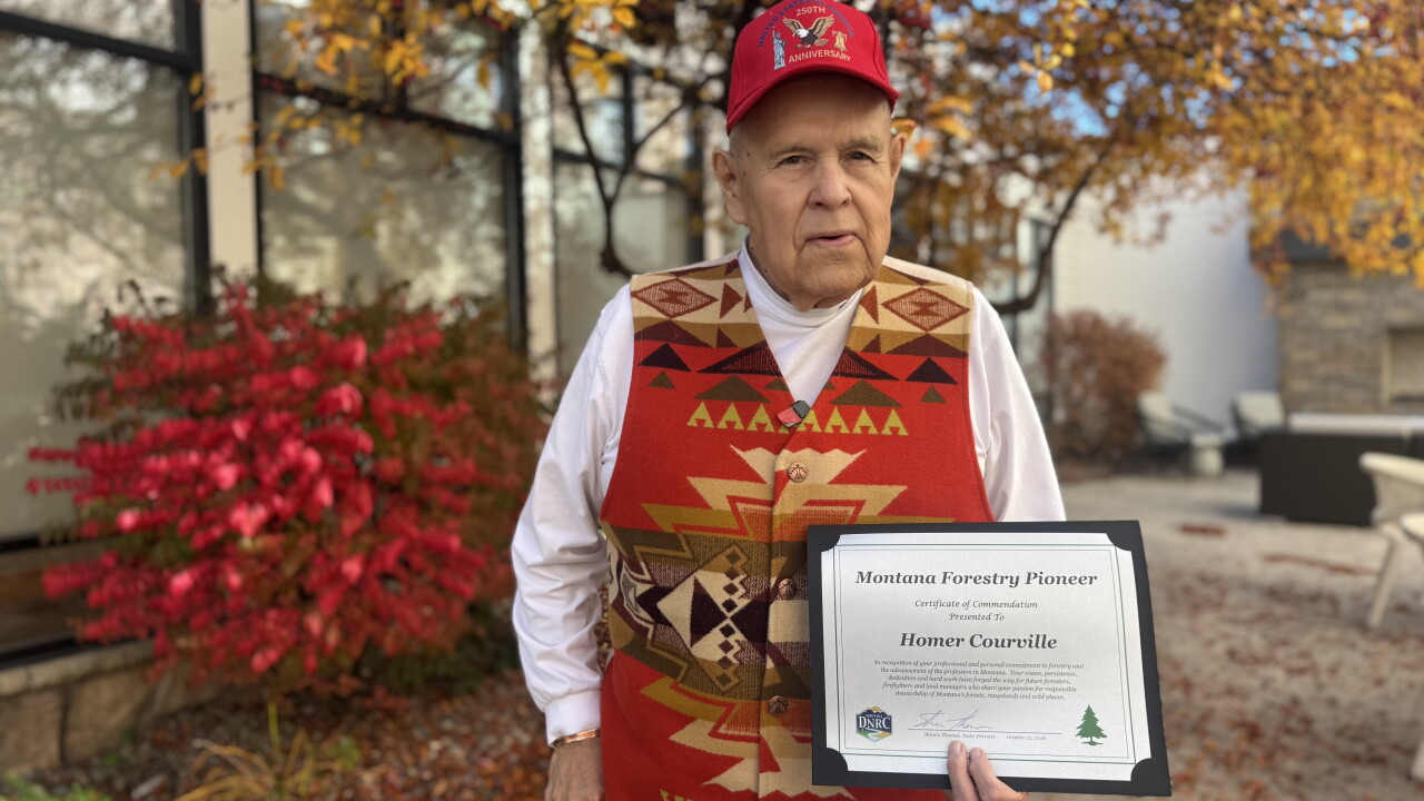 Homer Courville earns Montana's DNRC Forestry Pioneer Award