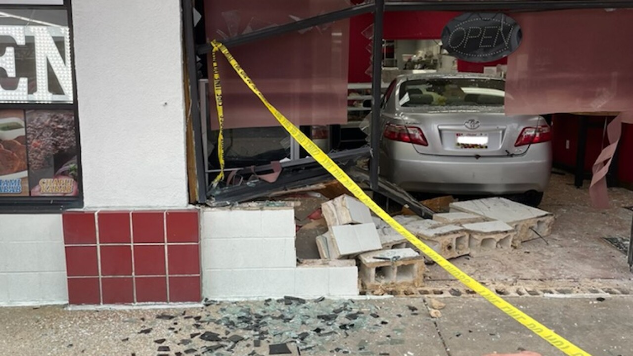 Car into Catonsville bakery