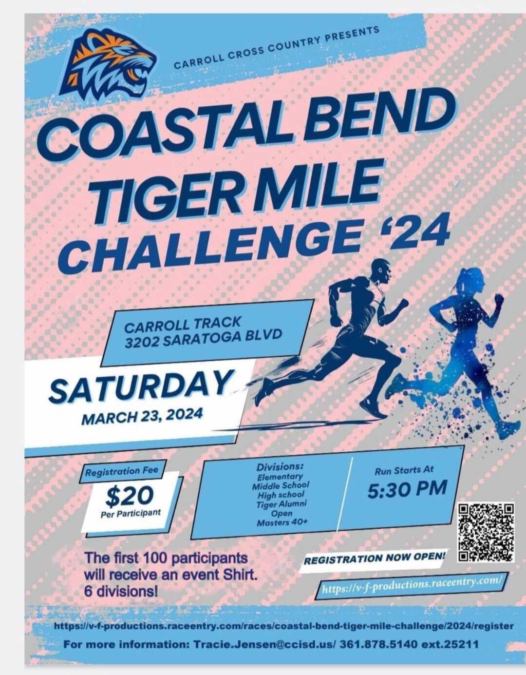 Coastal Bend Tiger Mile Challenge '24