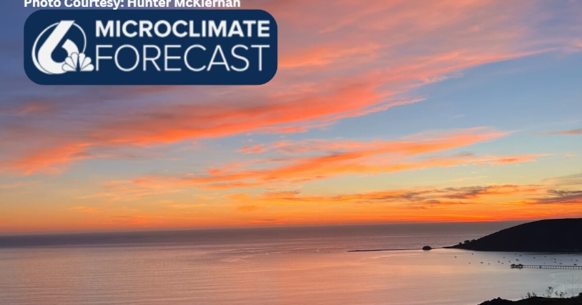 Clear conditions and warm temps to start the week, one rain chance looms