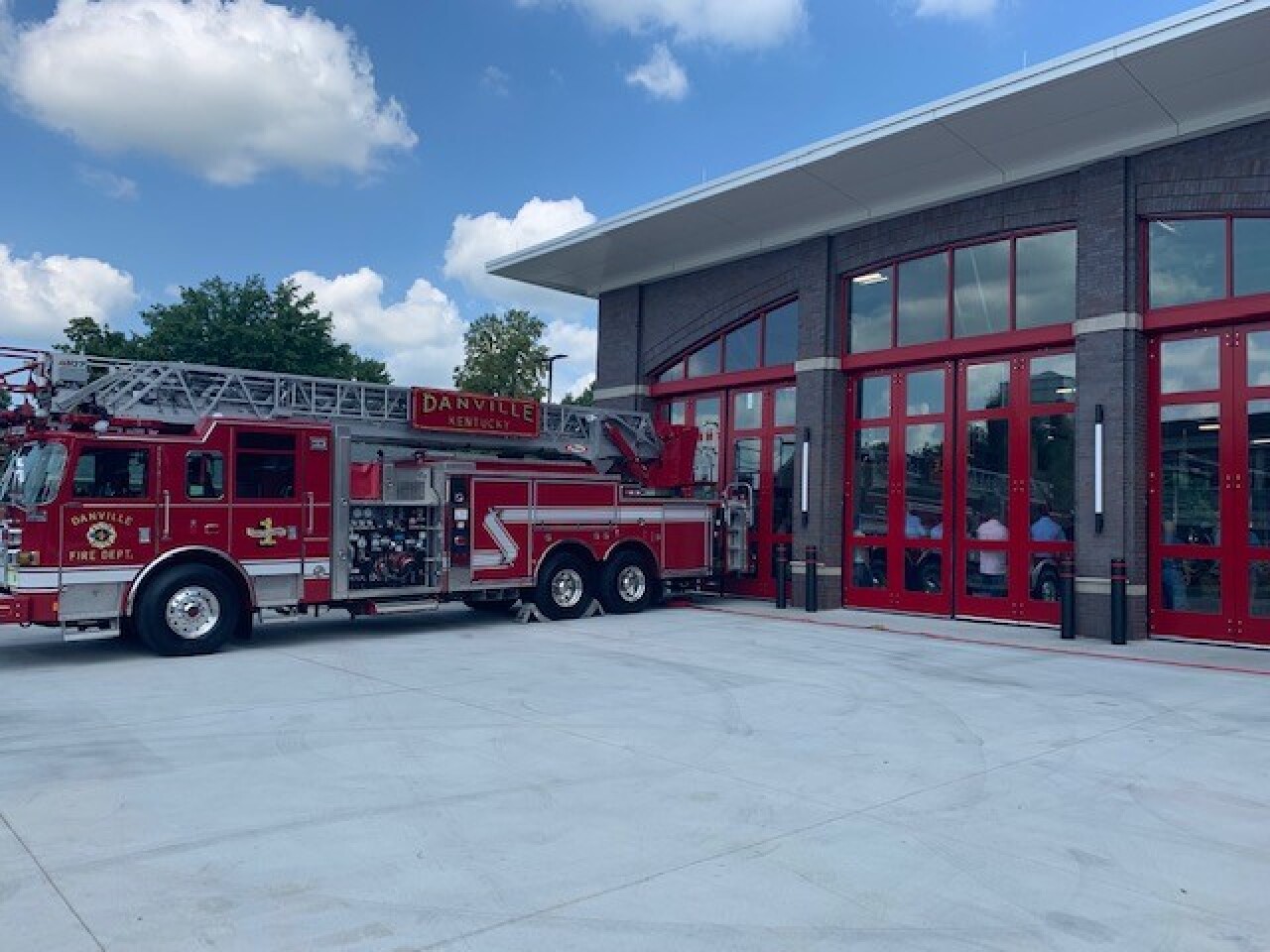 Gov Beshear recognizes new Danville firehouse thanks dept