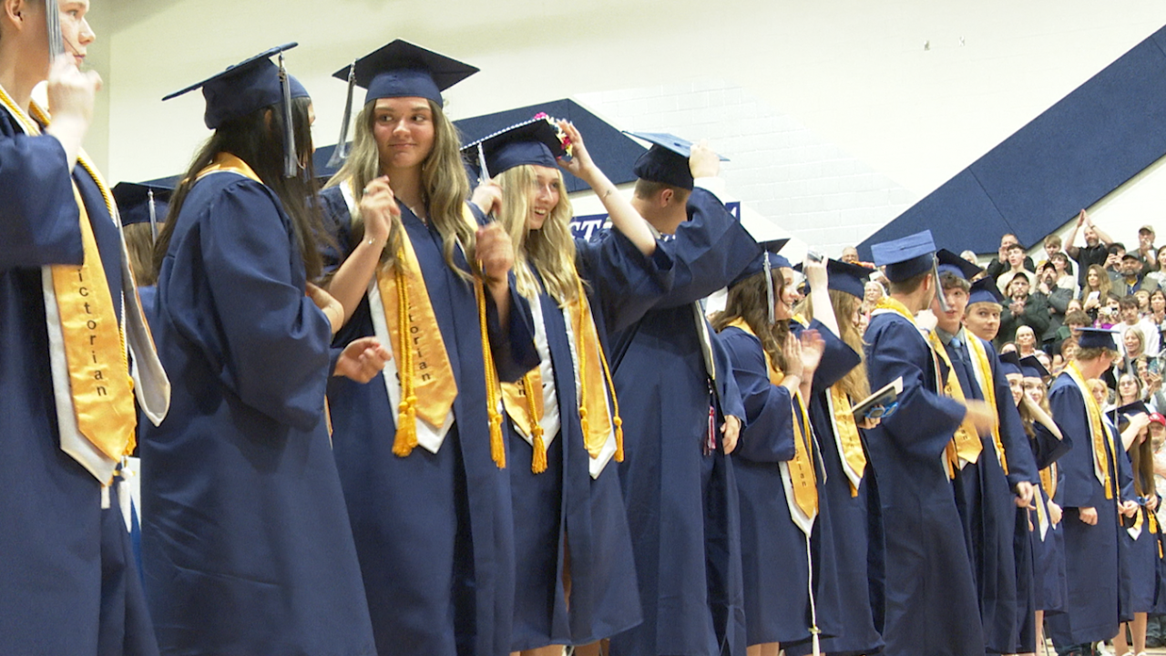 East Helena High School celebrates sending off their first graduating class