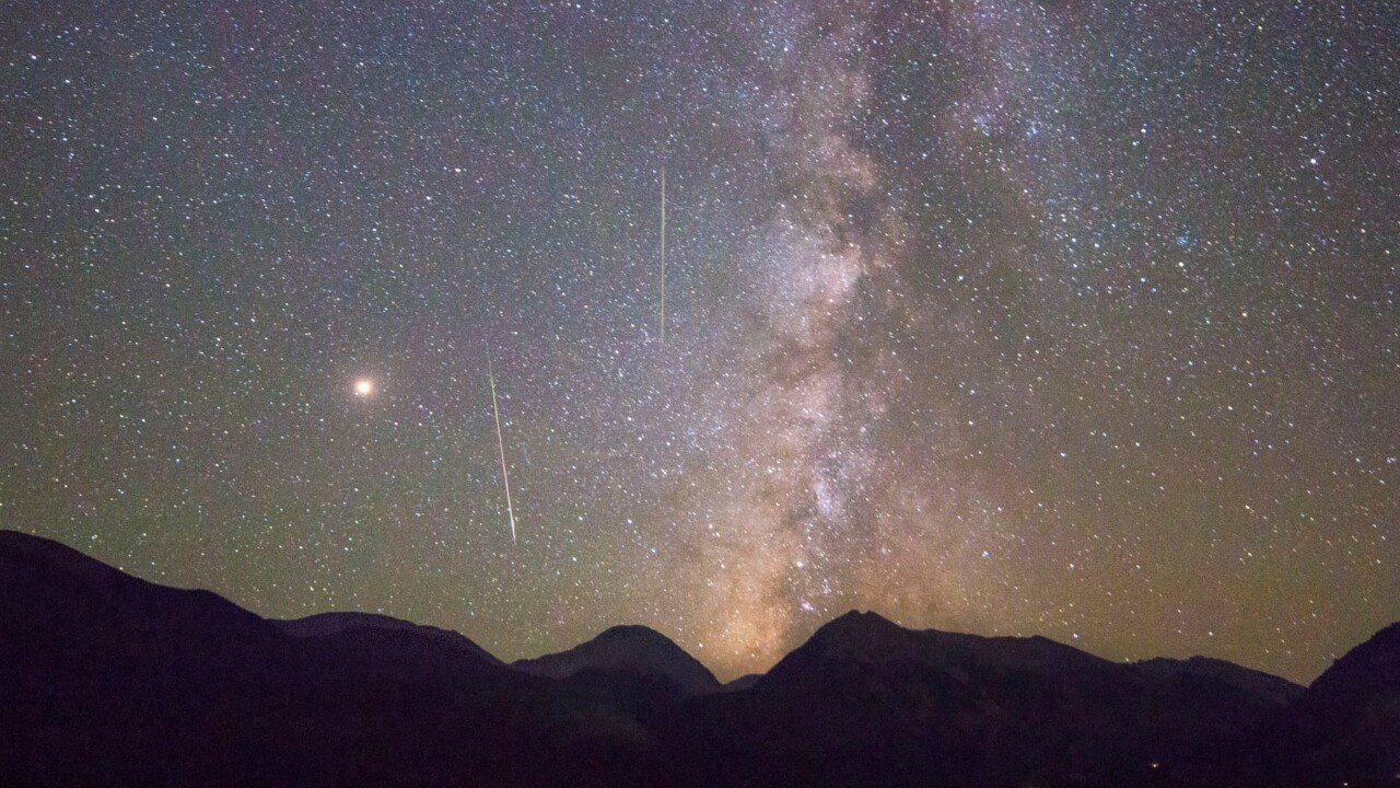 Perseid Meteor Shower at Twin Lakes