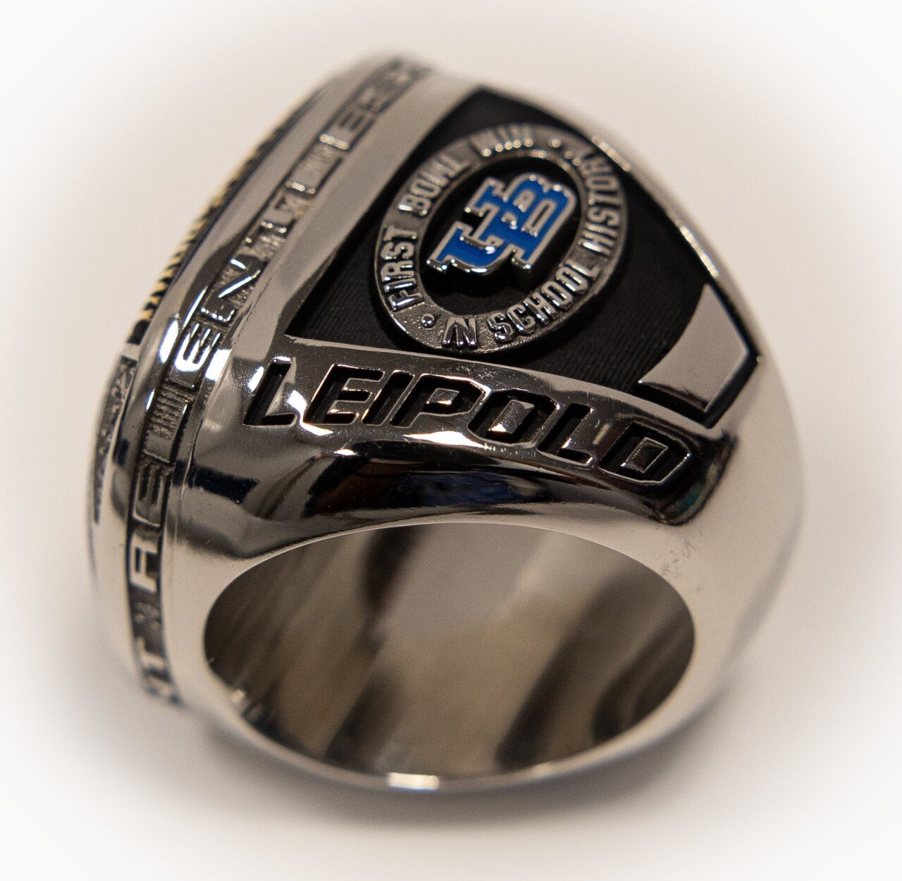 UB Football Ring milestone side