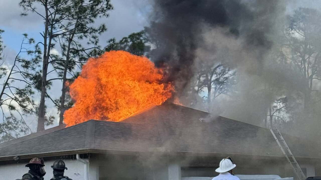 Dennis St fire in North Port