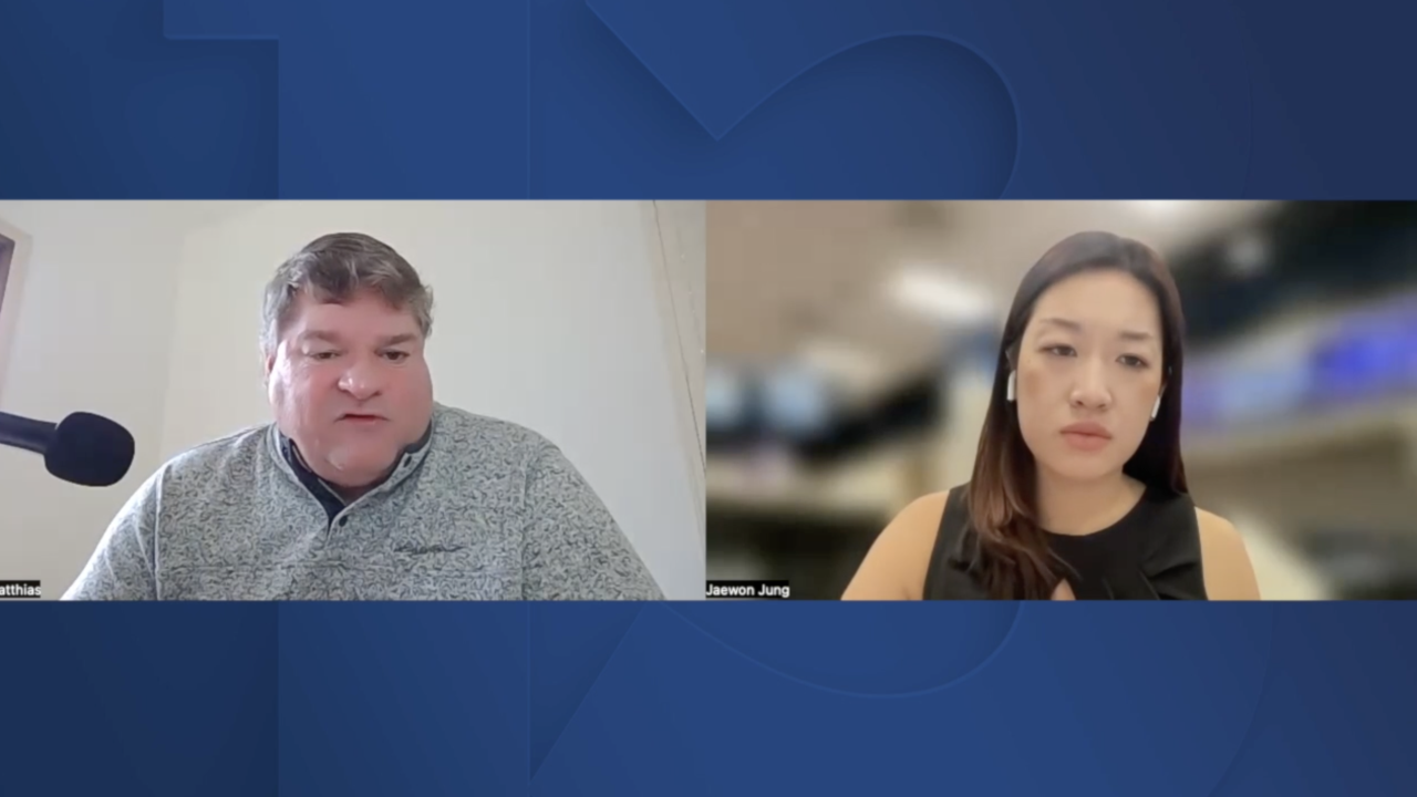 Jaewon Jung talks with Dr. John Matthias