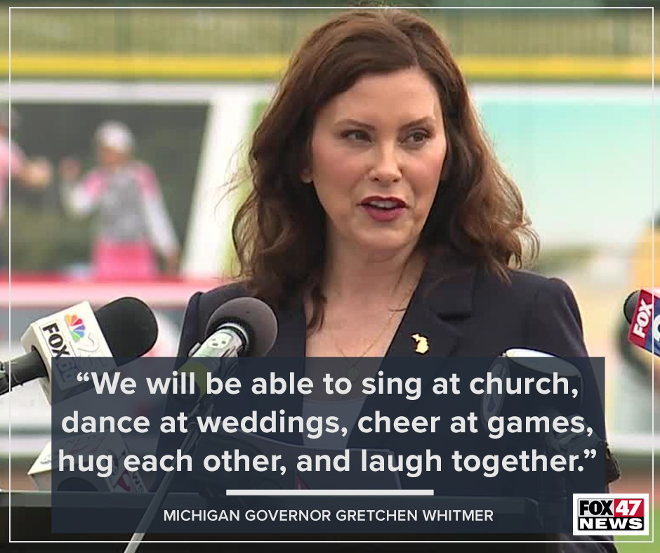 Gov. Whitmer on being able to "vac" back to normal