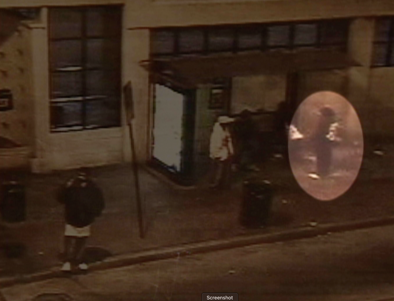 Tiona Smith on CCTV at Eutaw and Fayette streets