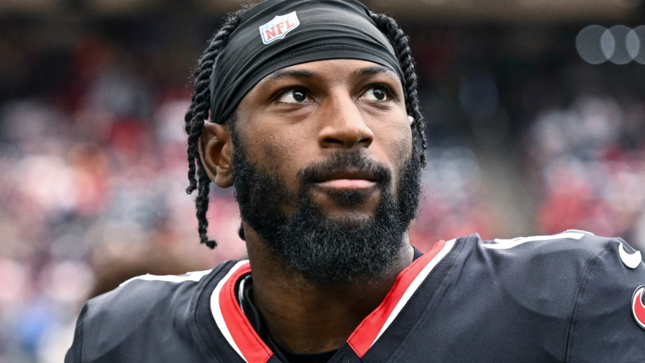 Houston Texans cornerback Kris Boyd, currently a player with the New York Jets, looks on prior to an NFL football game against the Tennessee Titans, Nov. 24, 2024, in Houston, Texas.