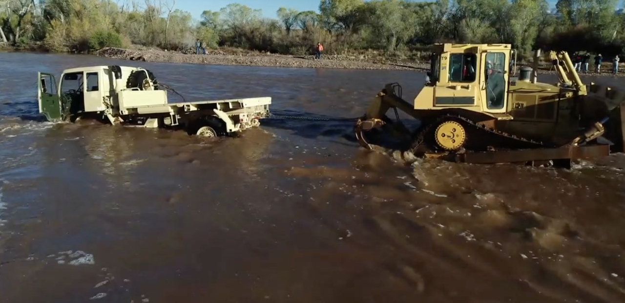 Military-style truck recovered from Tonto Basin