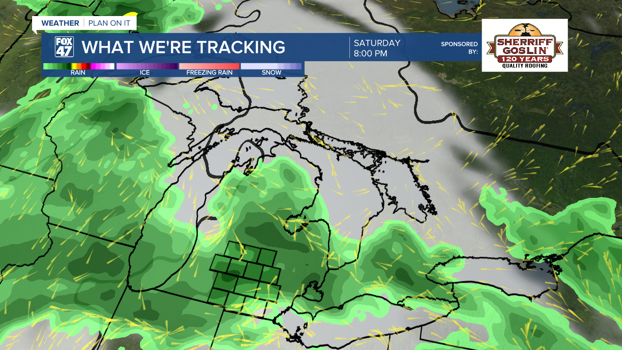 Showers and potential thunderstorms return to the forecast late in the week