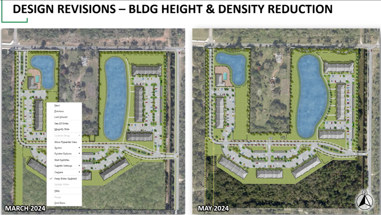 Design revisions for Indrio Woods apartments in St. Lucie County. May 7, 2024.png