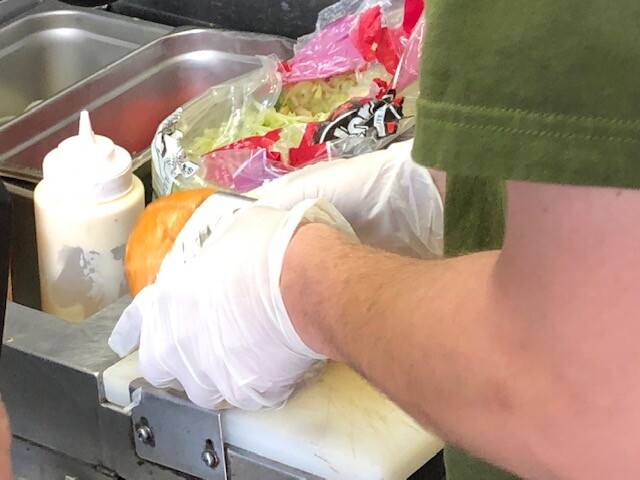 Preparing Burger