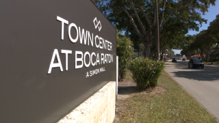 Town Center at Boca Raton sign, site of 3 crime cases in 2007