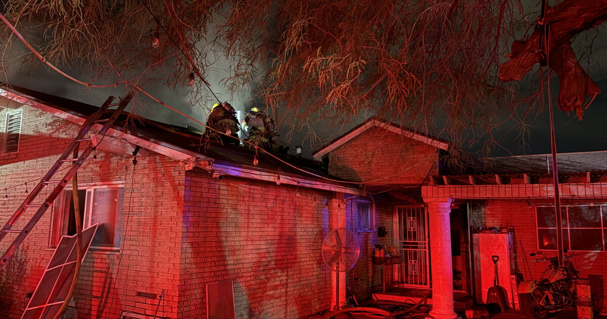 Nine people displaced after a house near 57th Avenue and Indian School Road