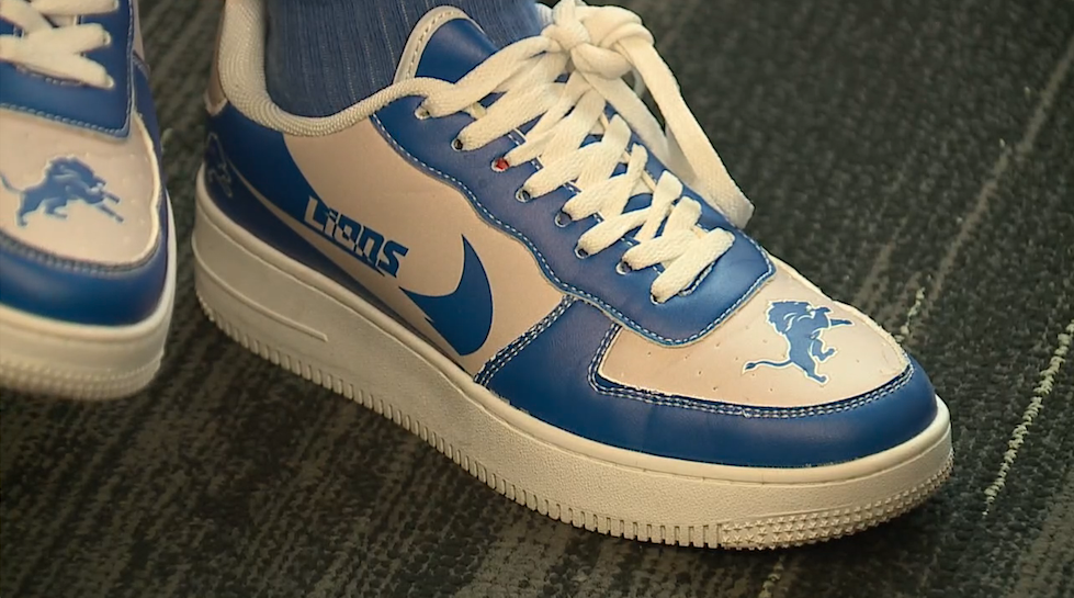 DANA NESSEL DETROIT LIONS SHOES