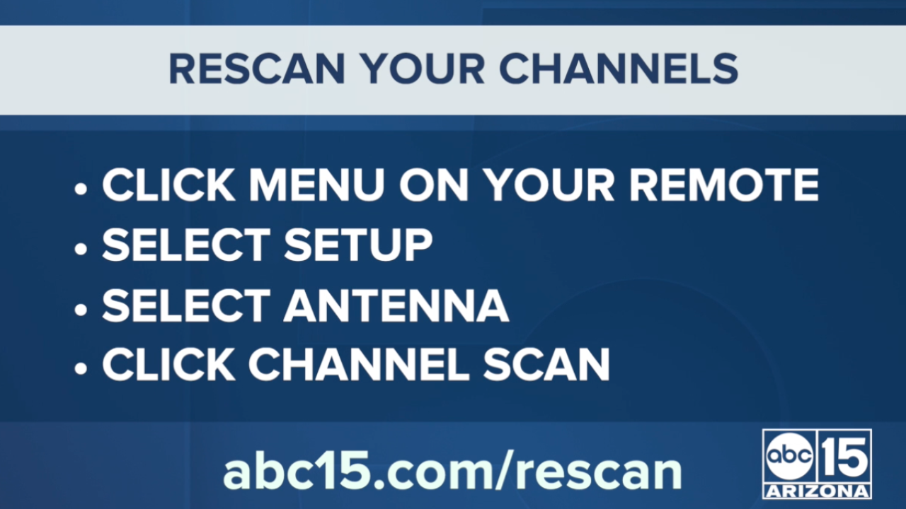 Use an antenna to get CW61? Your channels have changed, rescan your TV!