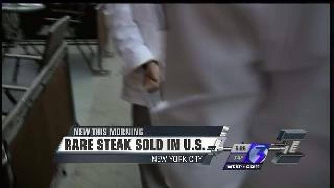 Rare steak now sold in the U.S.
