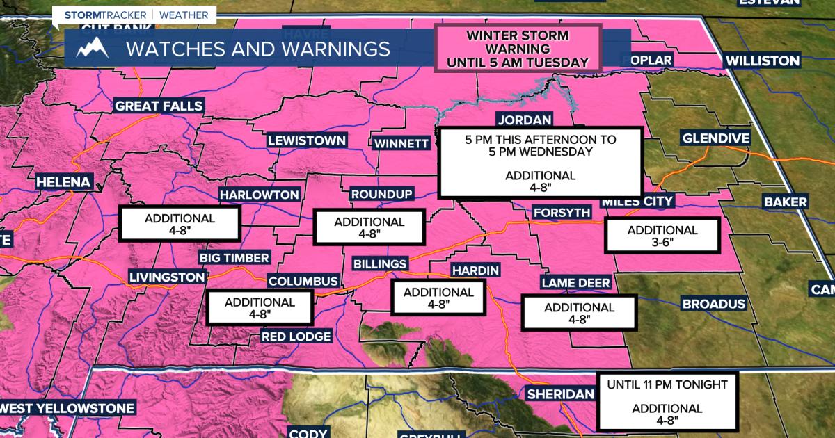 Q2 Billings Area Weather: A winter storm bears down on the area