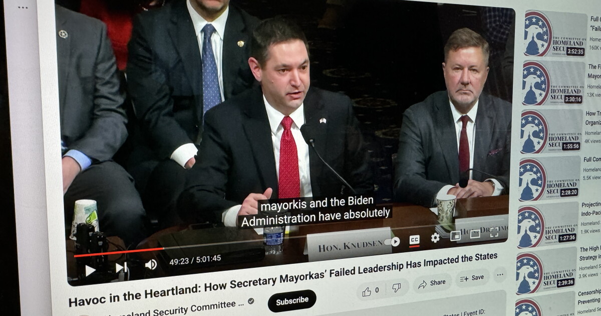 MT AG Knudsen testifies in Homeland Security secretary's impeachment hearing - Vimarsana News