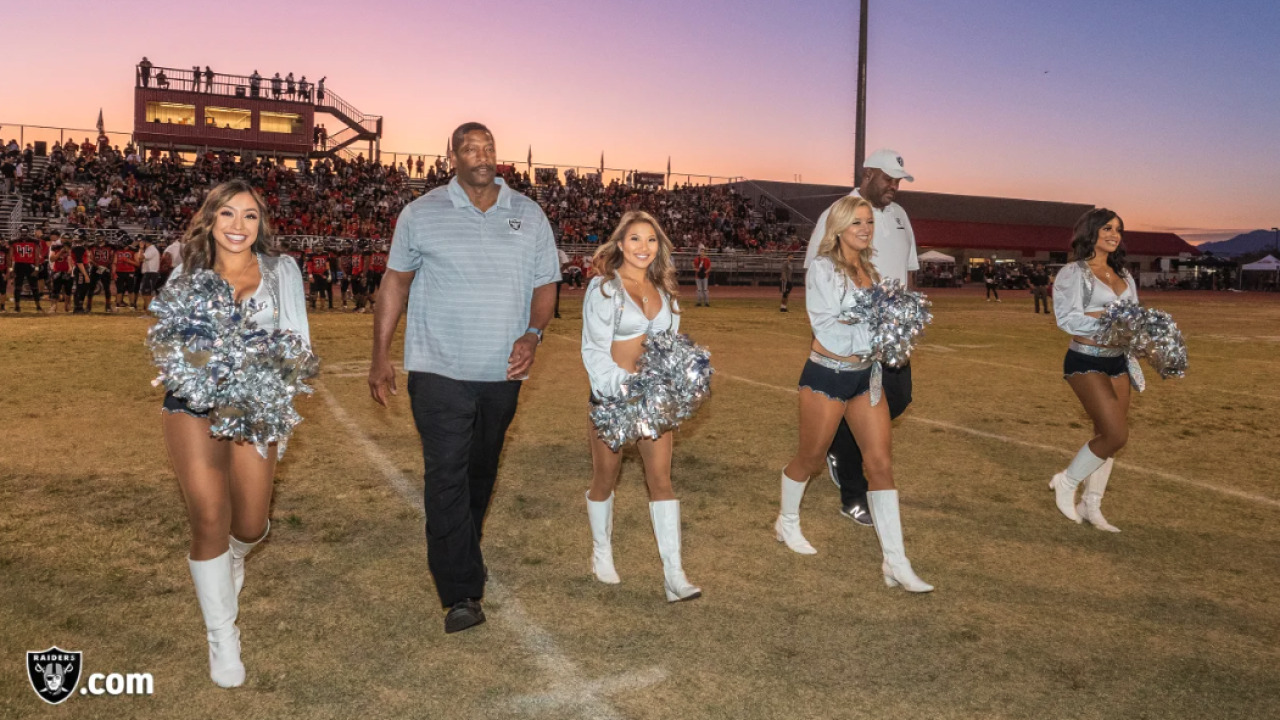 Las Vegas Raiders visiting local high schools for Friday Night Showcase