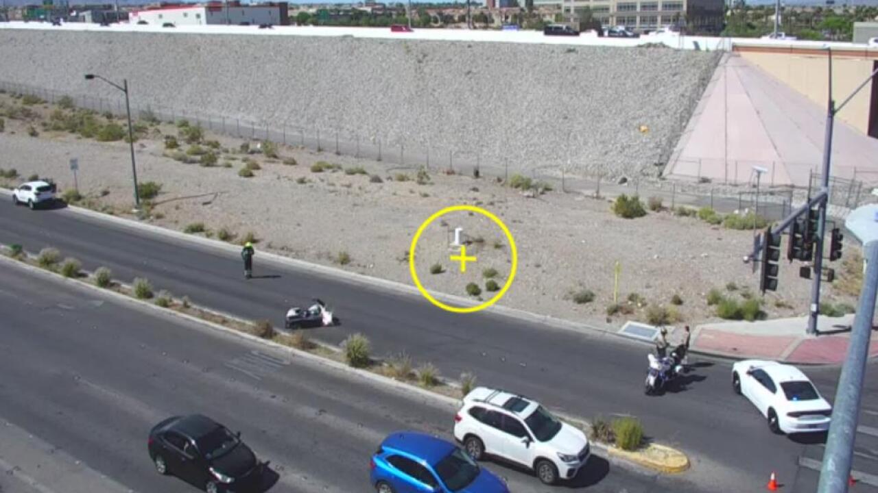 RTC: Westbound lanes on Centennial Parkway after Grand Montecito Parkway blocked