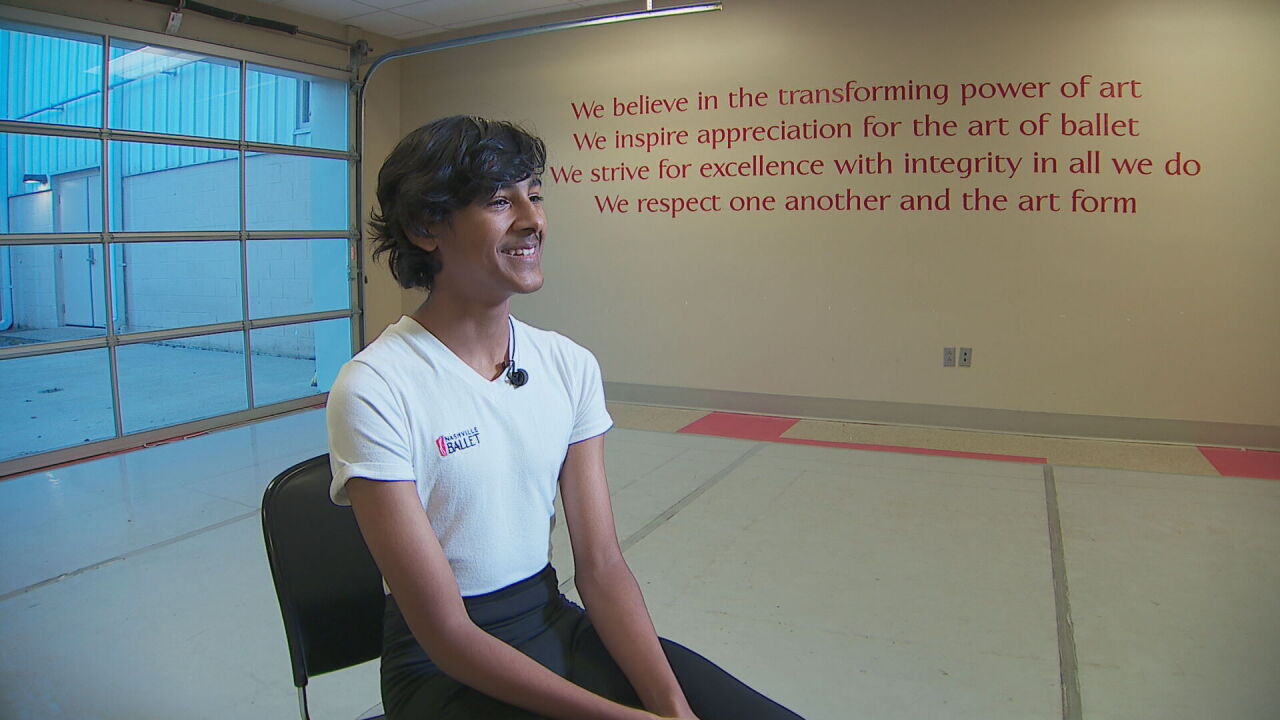 young ballet dancer in nutcracker