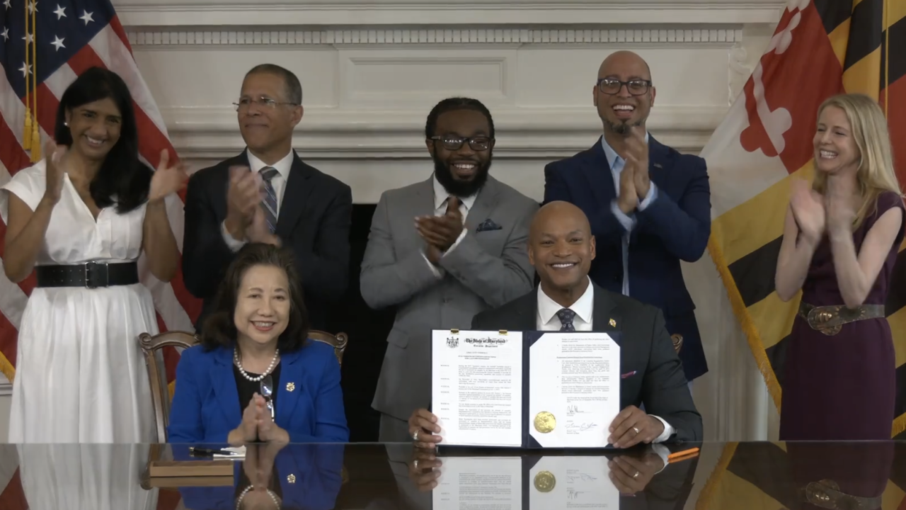 Maryland Gov. Wes Moore signs an executive order pardoning 175,000 marijuana convictions.