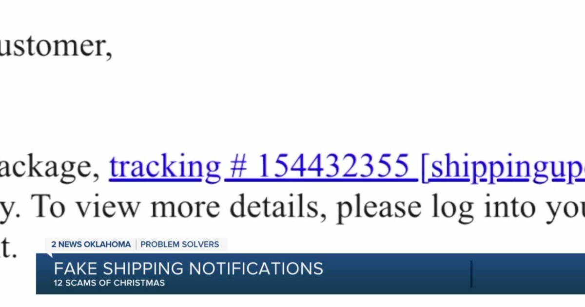 12 Scams of Christmas, Day 2: fake shipping notifications
