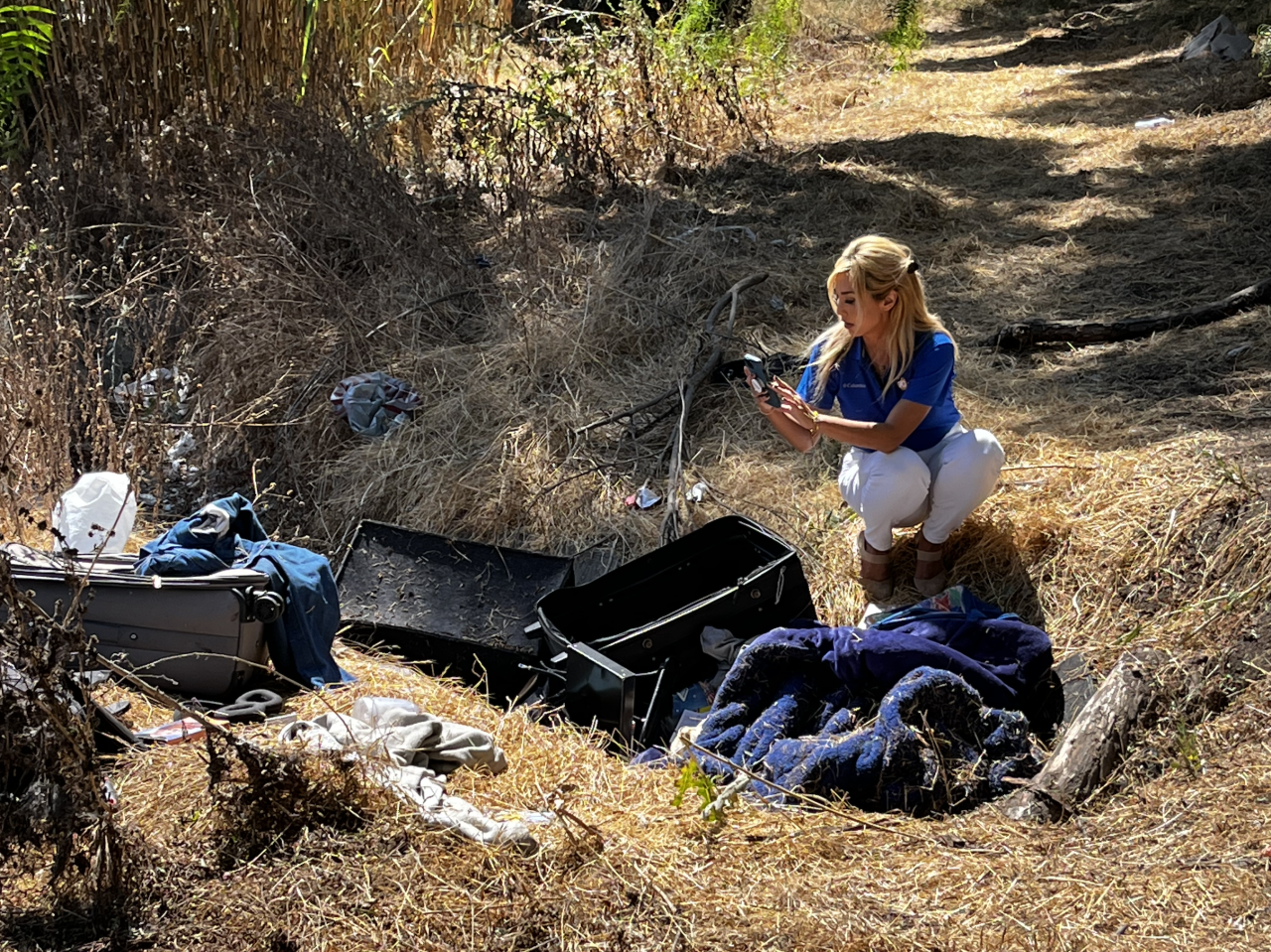 Junk from encampments re-emerge in Shelltown culverts, near storm drains. One resident wants to know what the City is going to do to prevent this from happening, especially if and when a storm rolls through again.