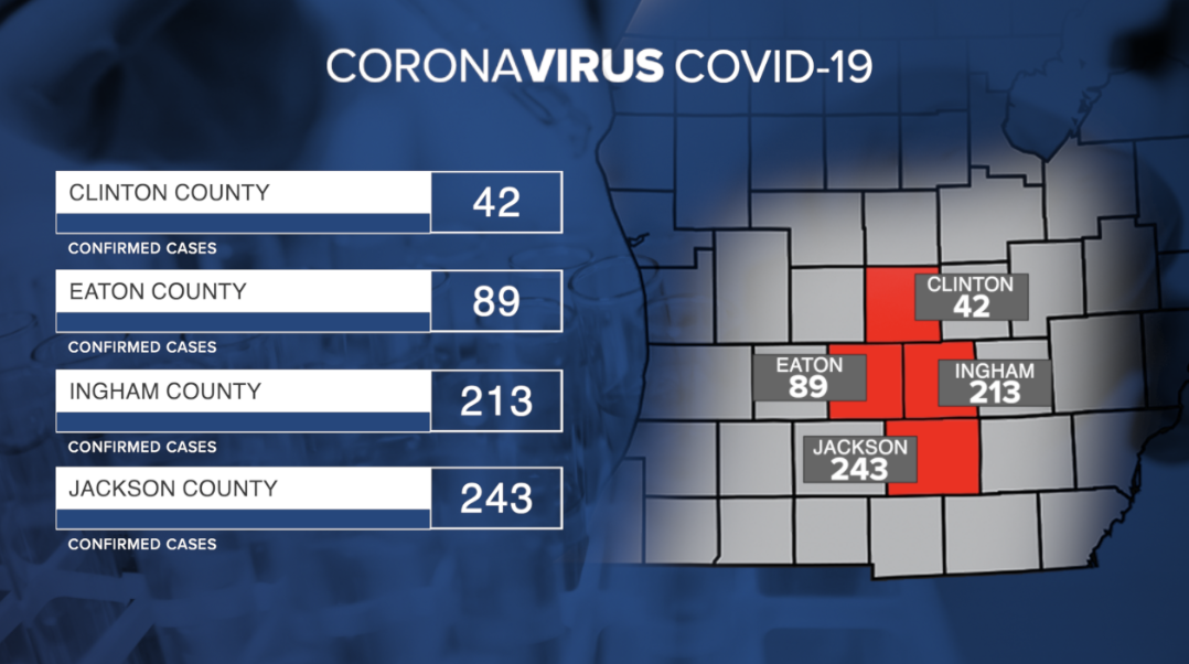 COVID-19 Case Numbers by County May 12