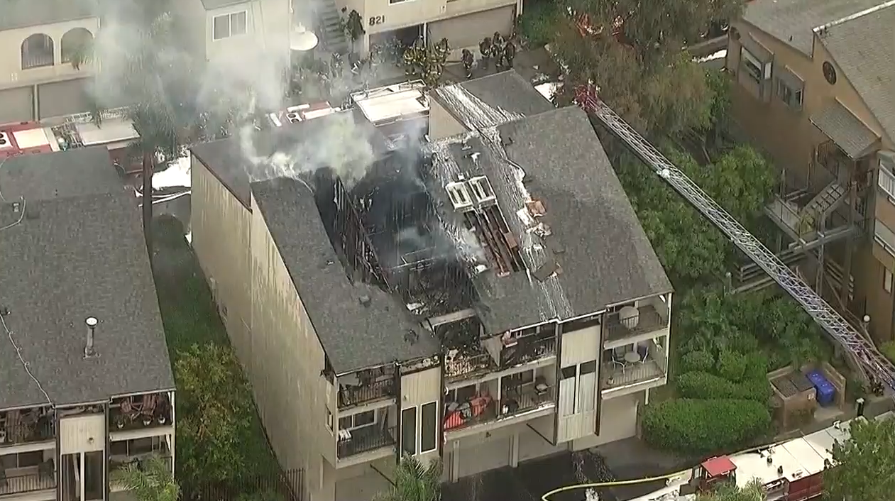 carlsbad condo fire aftermath