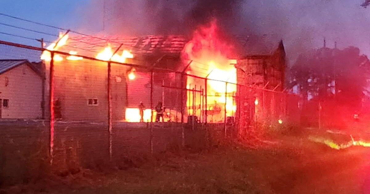 Coverage image for: Two firefighters injured in Suffolk warehouse blaze