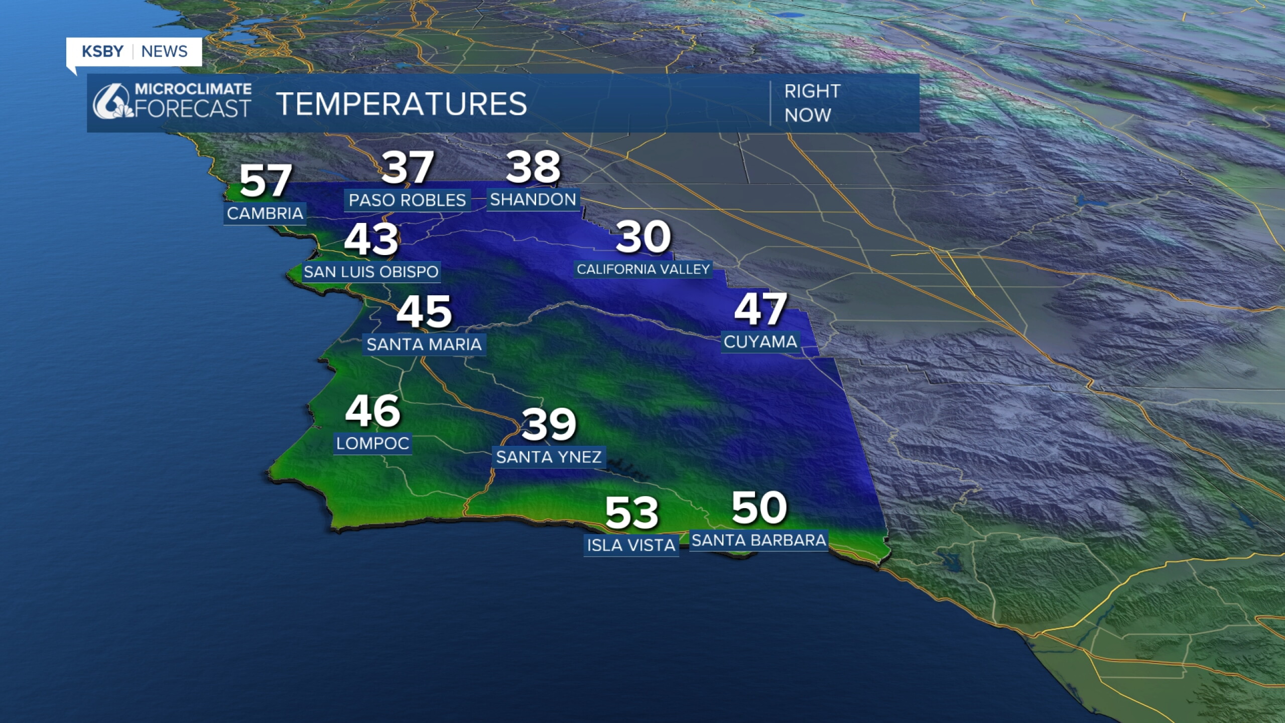 Chilly start to Wednesday, with more cold temps tonight