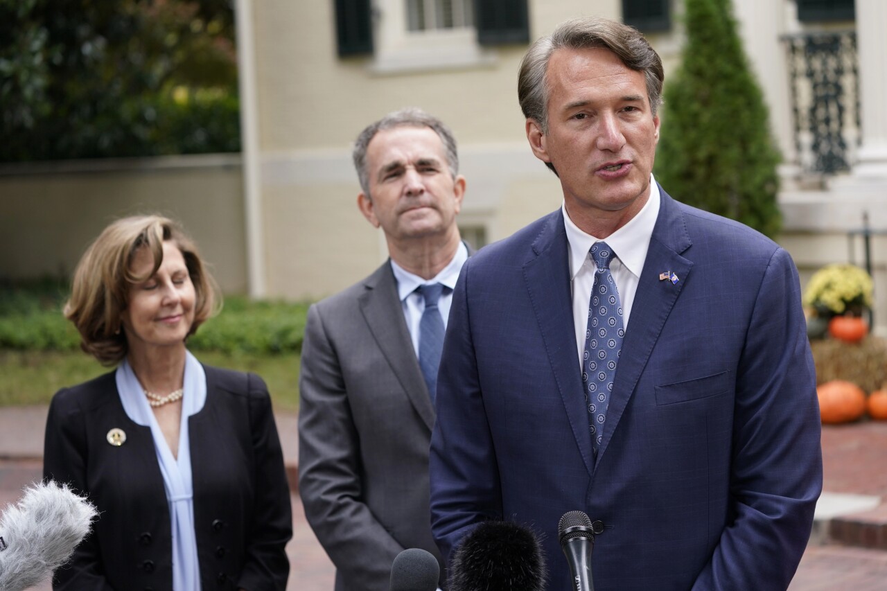 Glenn Youngkin, Ralph Northam, Pam Northam