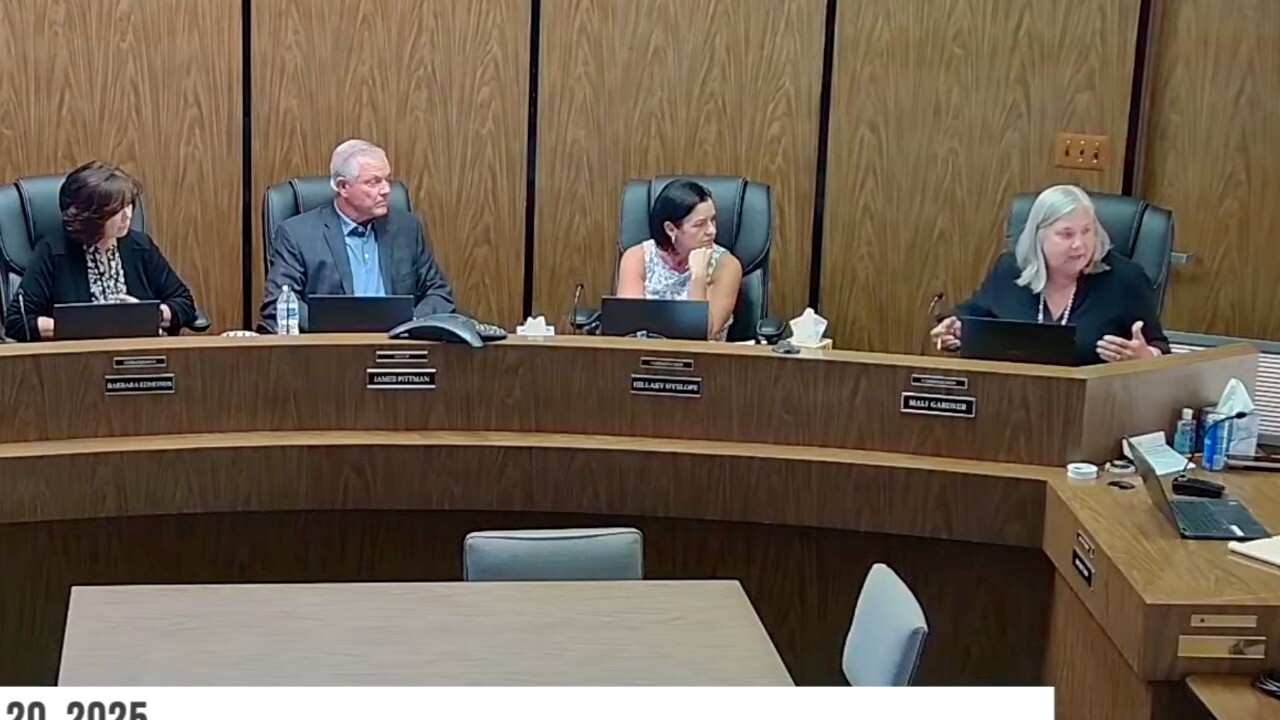Right: Commissioner Mali Gardner