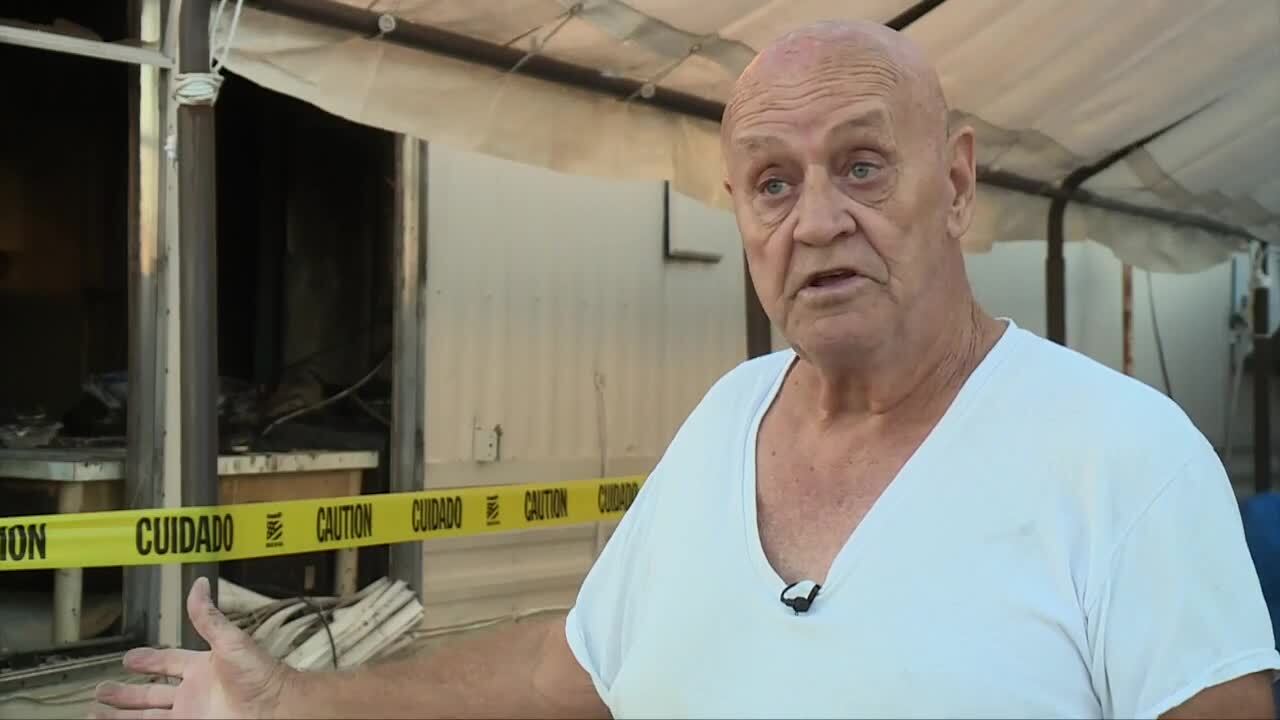 Jim Miller has created a GoFundMe to help her neighbor recovery after the fire in Riviera Beach. Dec. 17, 2023