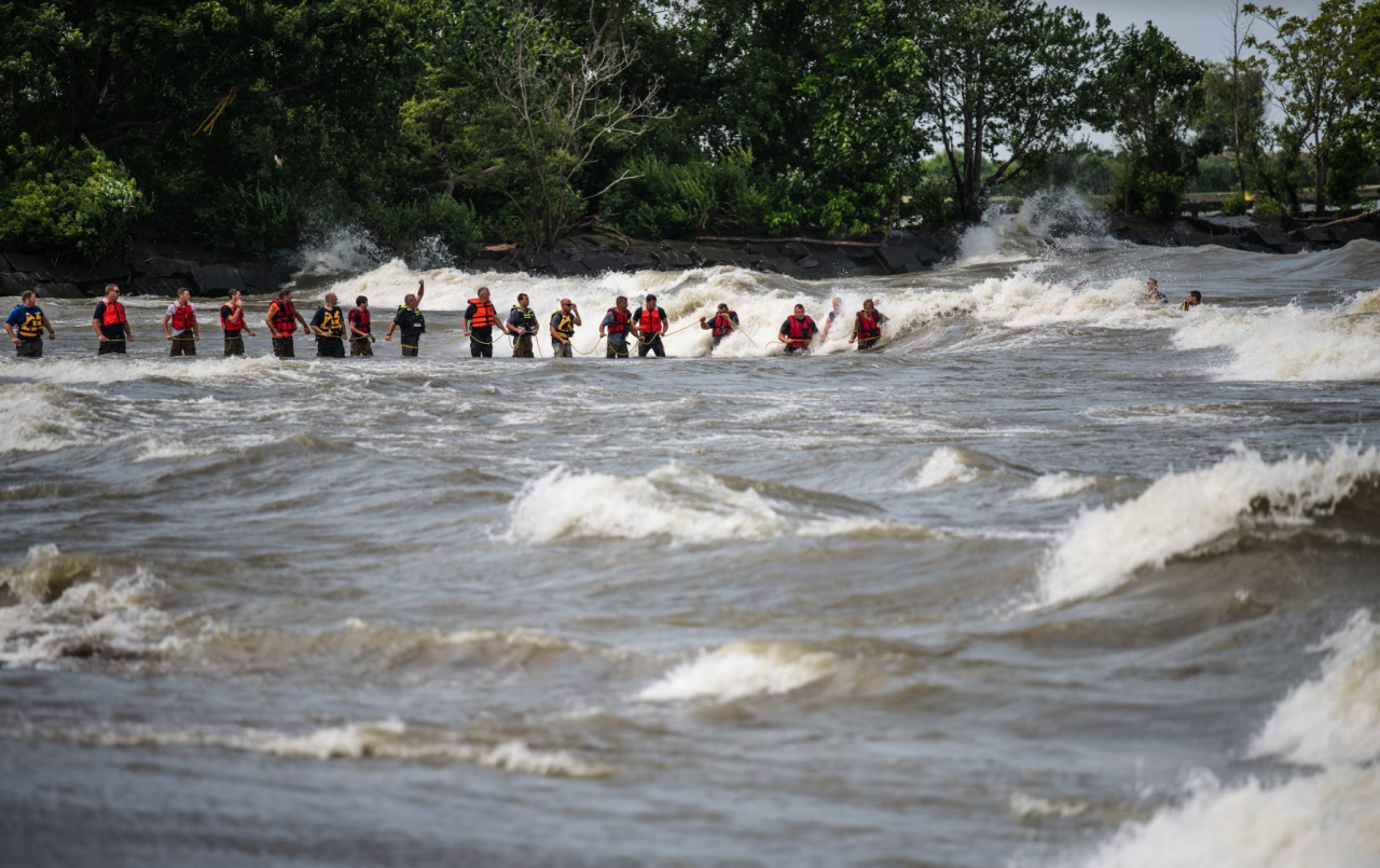Huron water rescue