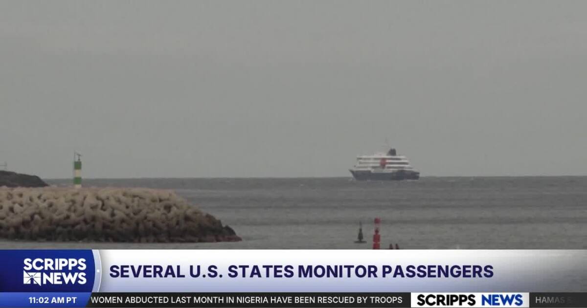 Several states monitoring former cruise ship passengers for hantavirus