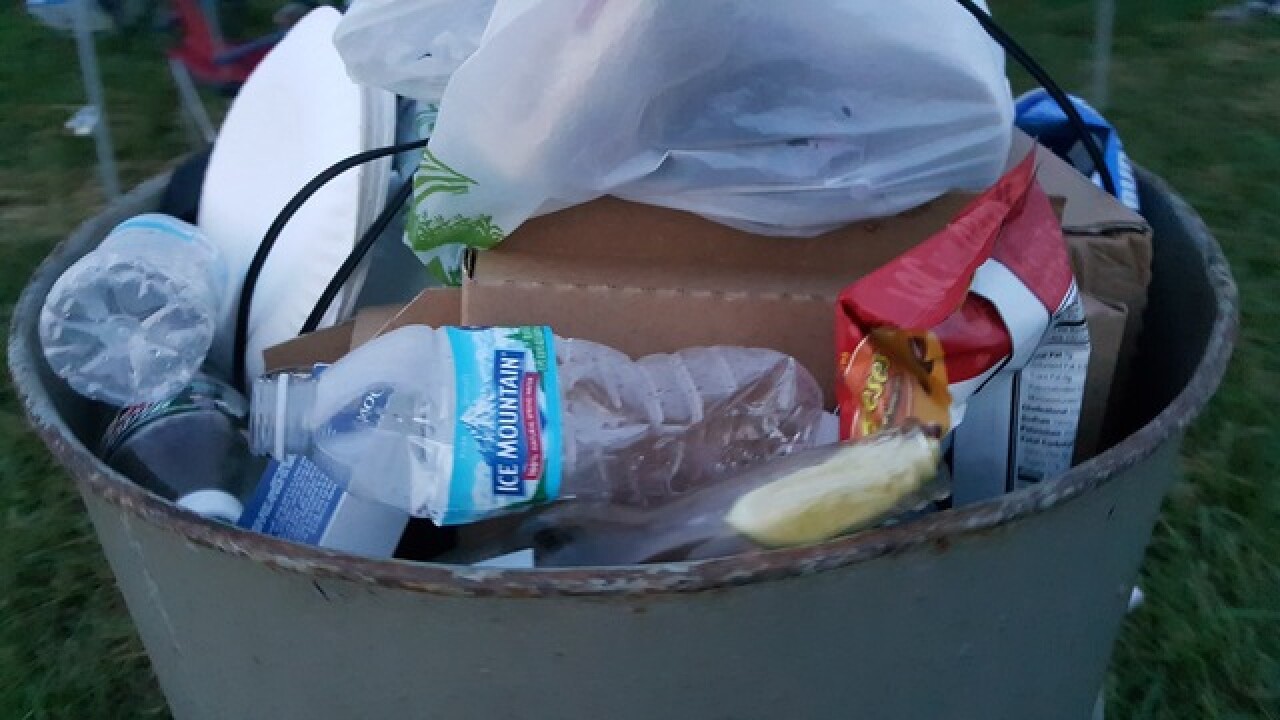 Trash at the 500: There's a lot of it