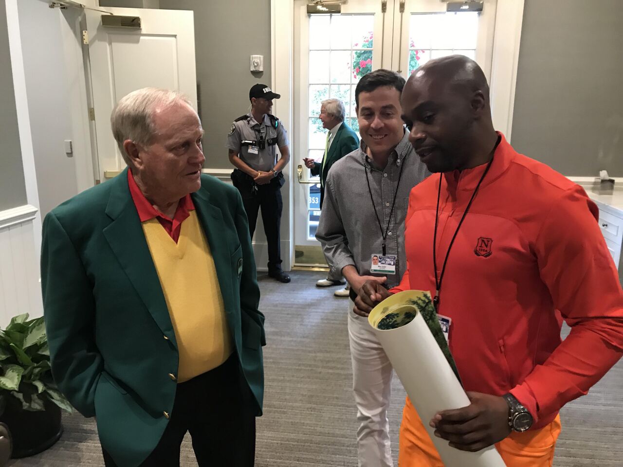Valentino Dixon and Jack Nicklaus
