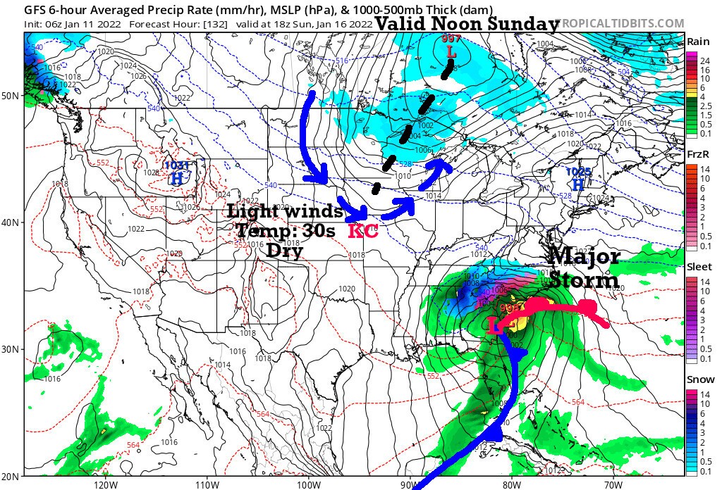 Noon Sunday Forecast