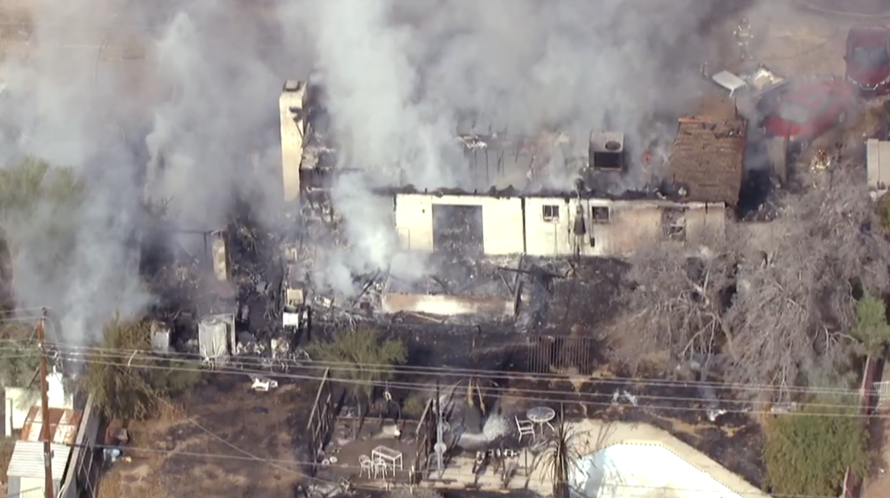 University and Crismon fire
