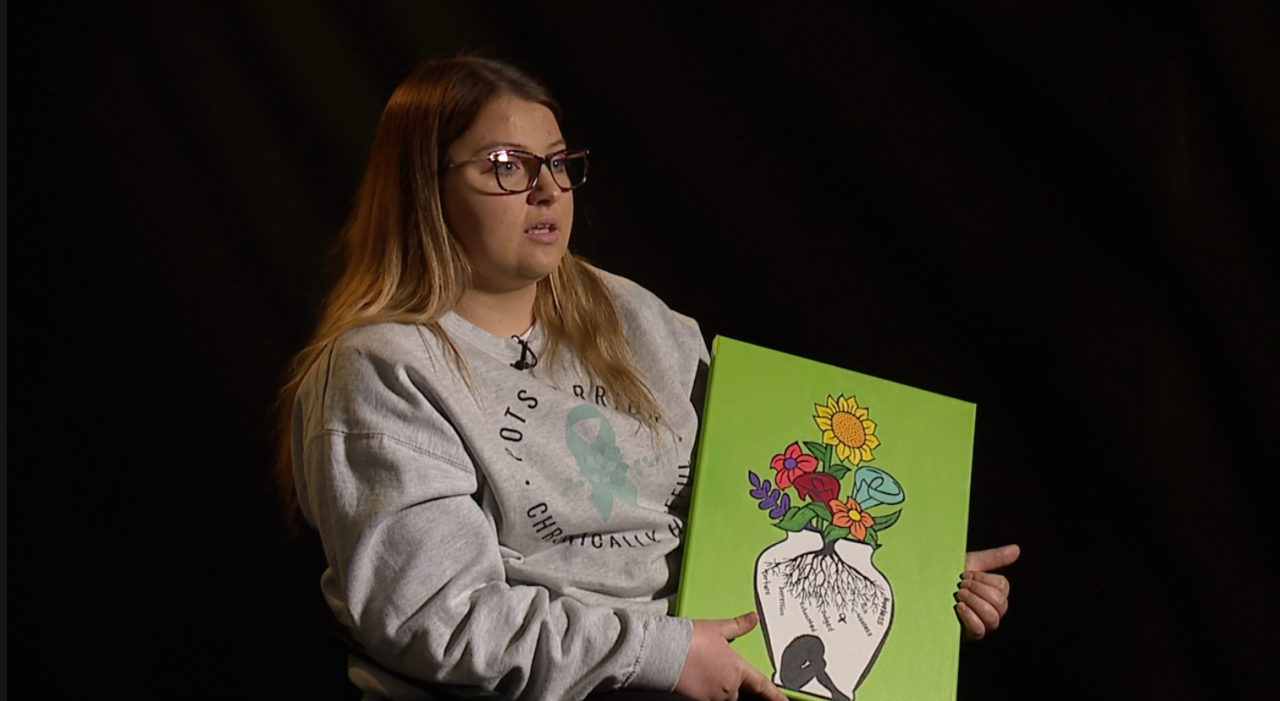 POTS painting shows how local woman feels dealing with syndrome